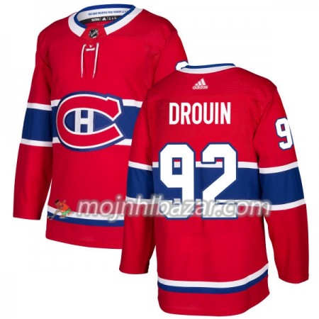 Dresovi Montreal Canadiens Jonathan Drouin 92 Adidas 2017-2018 Crvena Authentic - Muške